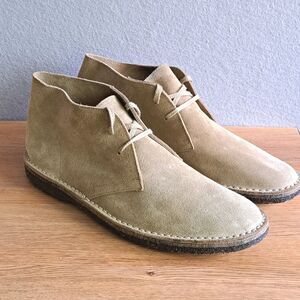 J.Crew MacAlister Men’s 12 Tan Suede Chukka Dress Boots Lace-up Casual Shoes